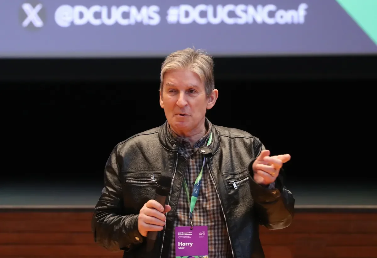 Keynote speaker Harry Shier at the DCU CSN Conference