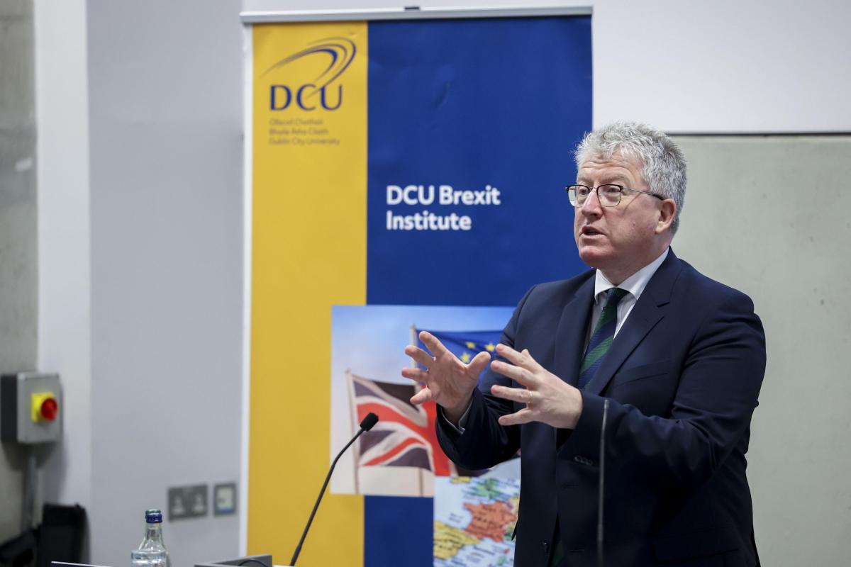Prof Dáire Keogh speaking at the DCU Brexit Institute Event
