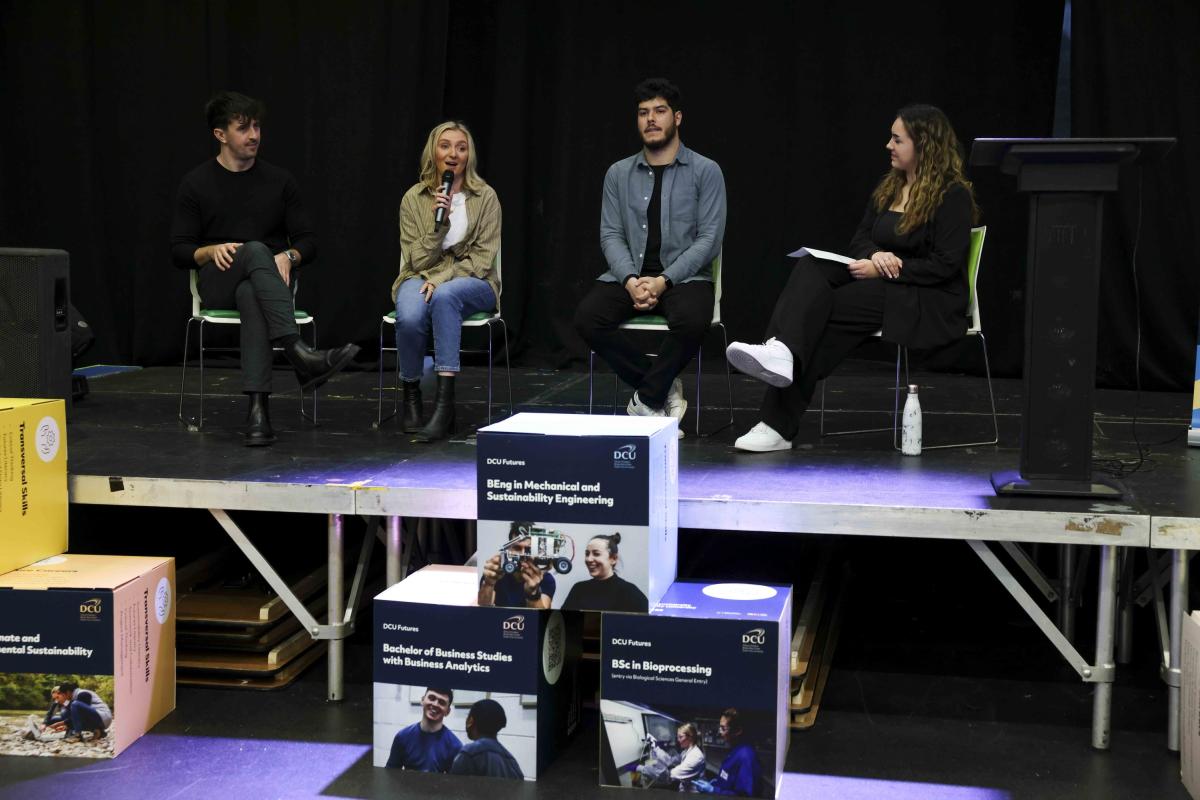 Panel discussion at the DCU Futures Student Showcase 2024