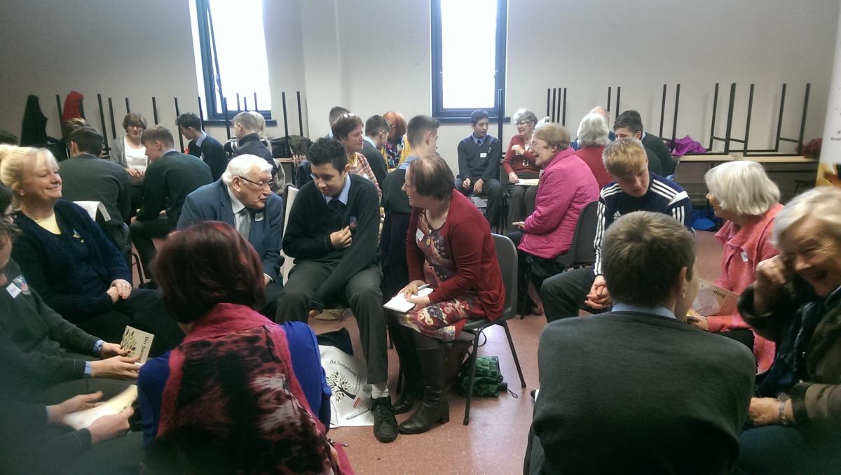 Older and younger workshop participants at DCU/Age Actions Elder Abuse/Ageism Workshop