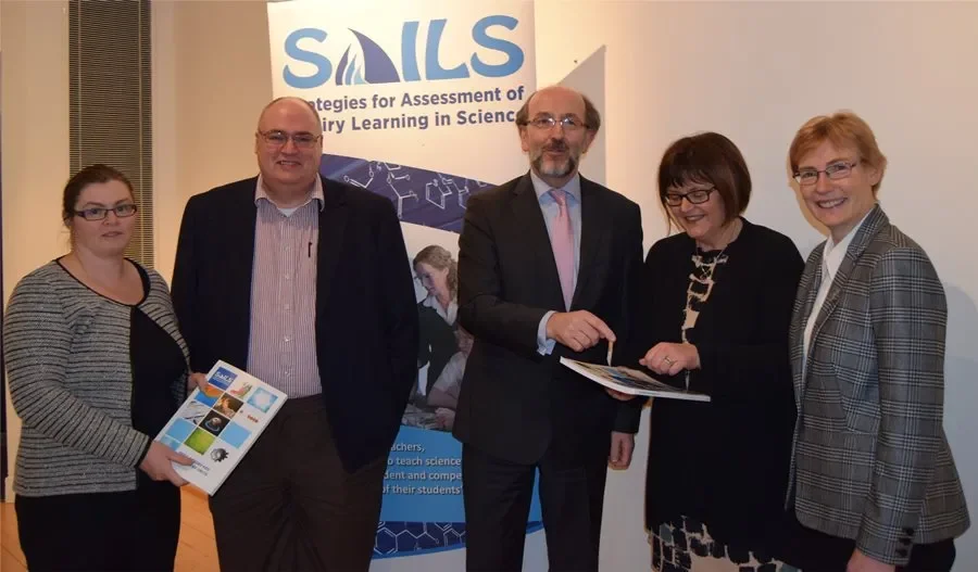  Eilish McLoughlin, (Director CASTeL), Joe Greene (Intel), Brian MacCraith, Anne Looney (CEO NCCA), Odilla Finlayson (SAILS Co-O