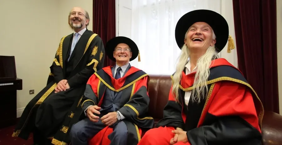 DCU honours acclaimed actor, Olwen Fouéré and Holocaust survivor, Tomi Reichental
