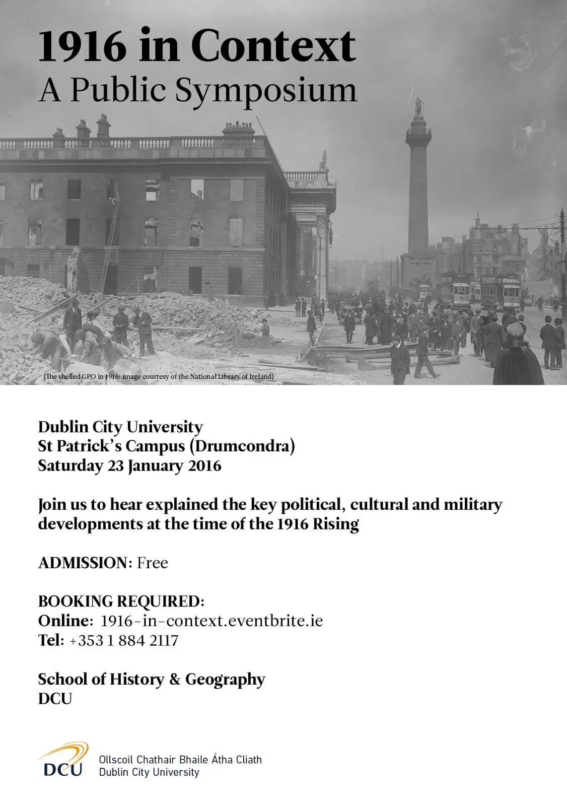 Public Symposium: 1916 in Context