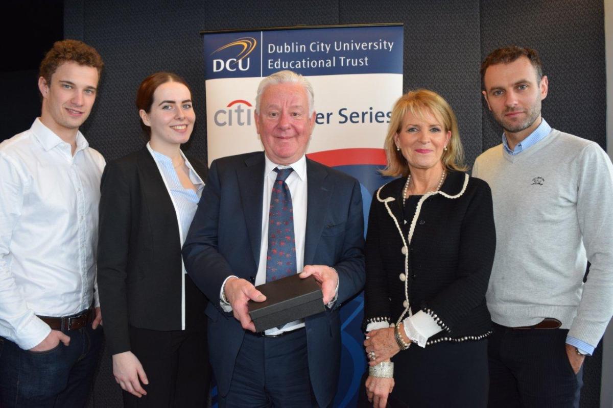 L-R - Calvin McCrea, Shauna Weldon, Stephen Vernon, Pat Edmondson, Dr Eric Clinton