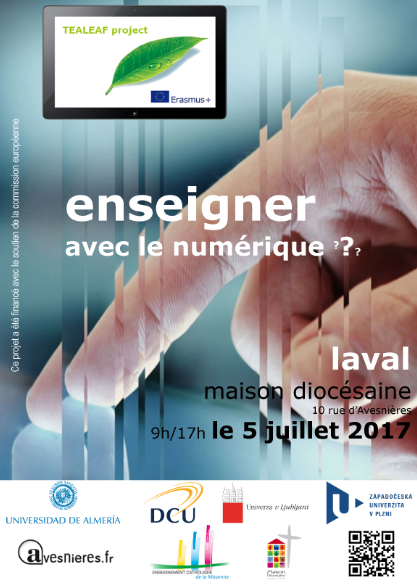 Conference, Enseigner avec le numérique, TEALEAF Project