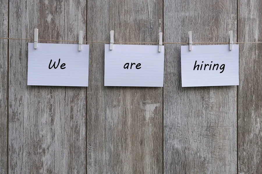 We are hiring
