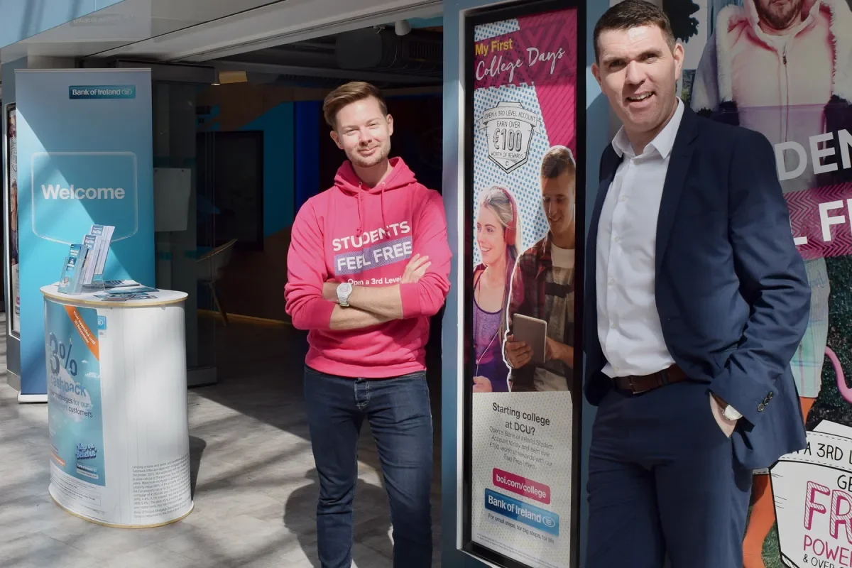 Dave Kelly and Gary Holligan from Bank of Ireland