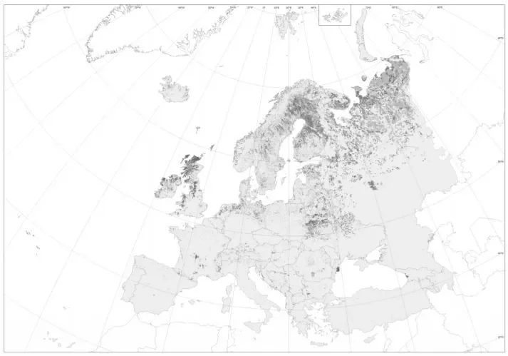 The peatland map of Europe