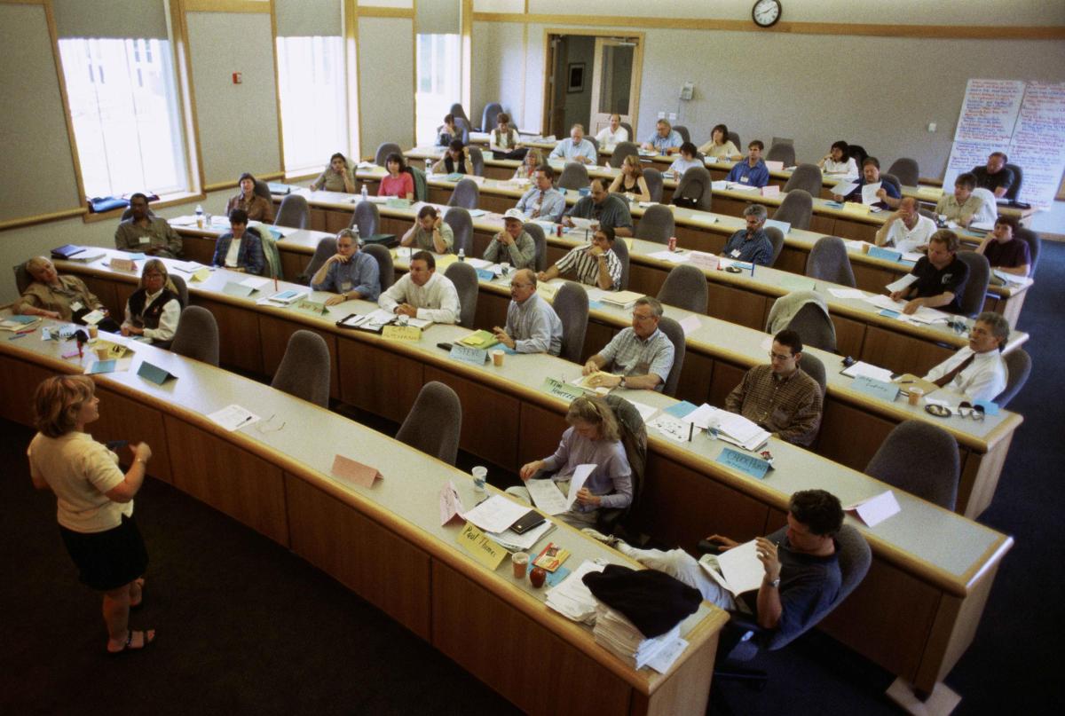 Classroom with people