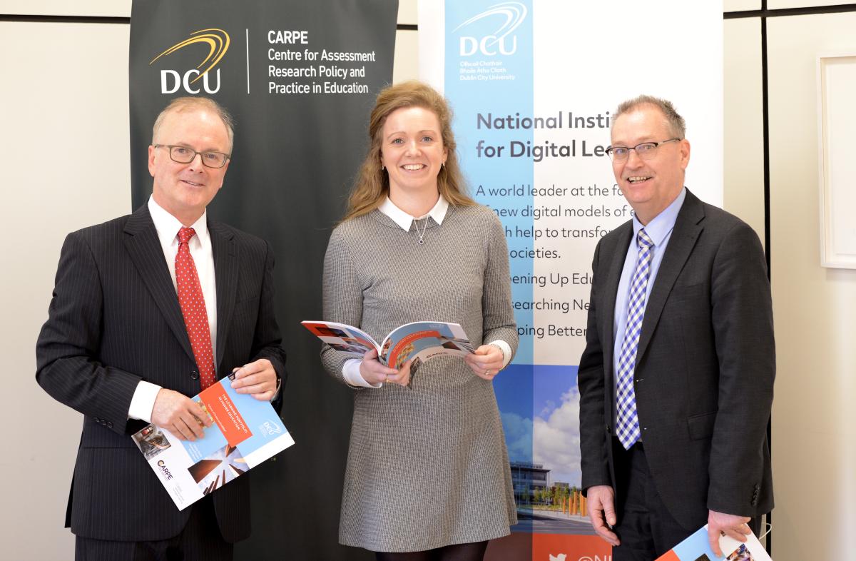 Prof. Michael O'Leary, Dr. Darina Scully & Prof. Mark Brown at the launch of "The Learning Portfolio in Higher Education"