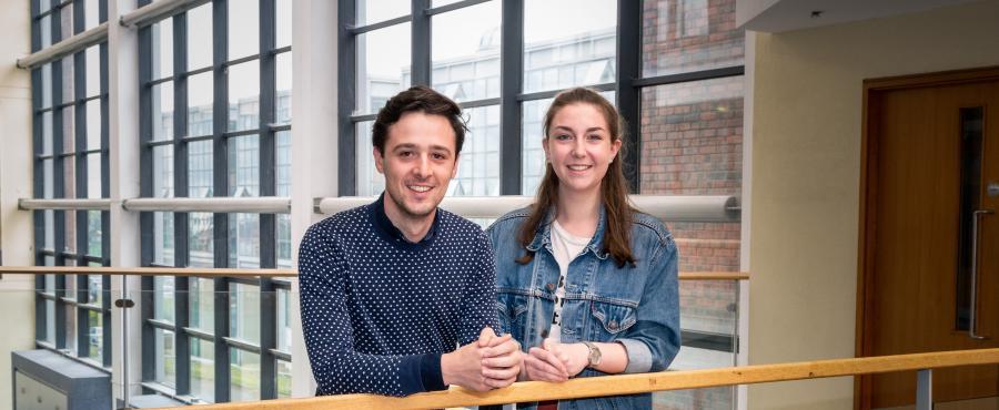 Naughton fellowship winners Carlos Alberto Canizares and Ciara Walsh