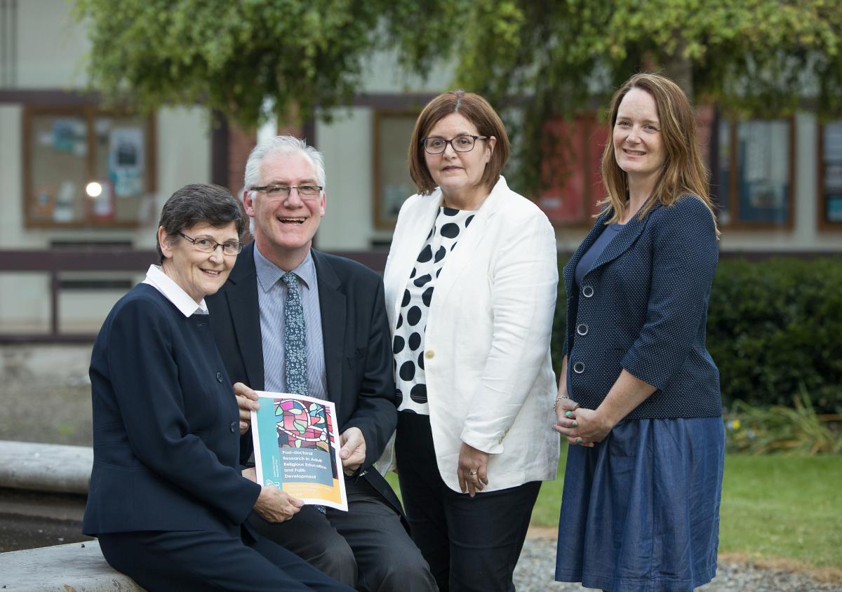 (L – R): Sr Anne Codd, Dr Gareth Byrne, Dr Anne Looney and Nathalie Walker