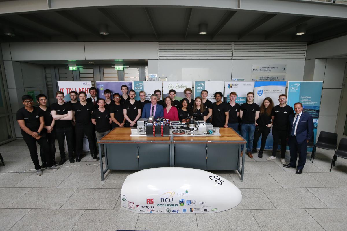 Team Éirloop pictured with Minister of State, John Halligan at the launch of Team Éirloop at DCU on Tuesday, June 26th.