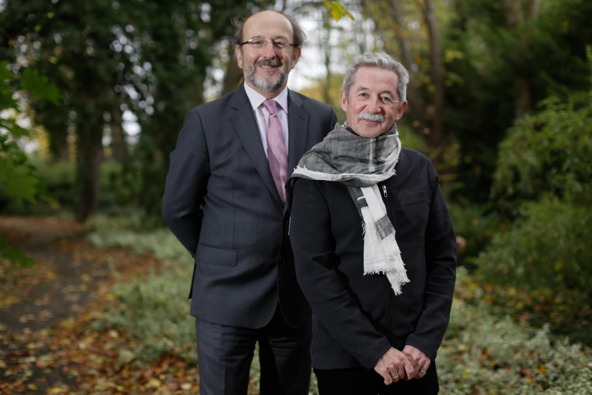 President of DCU, Prof. Brian MacCraith, with Adjunct Professor in DCU’s Faculty of Humanities and Social Sciences, Philip King