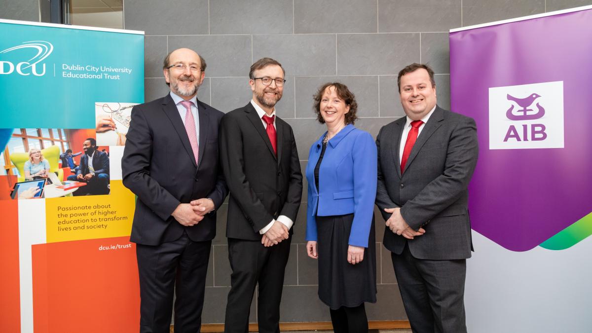Prof Tomas Ward delivers inaugural lecture as AIB Chair in Data Analytics