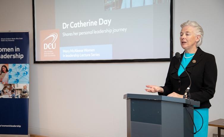 Former Secretary General of the European Commission Dr. Catherine Day addresses Women in Leadership at DCU