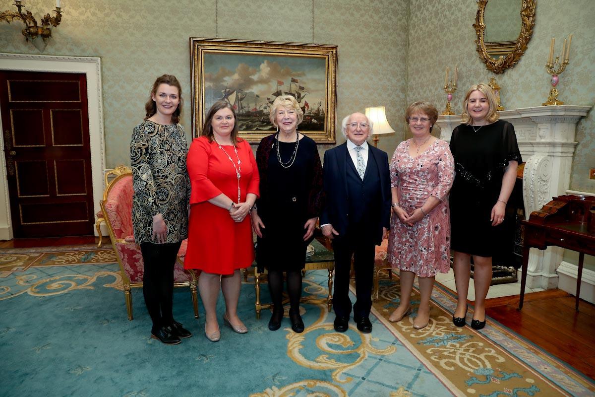 DCU Physicists attend “Women In The Sciences” reception hosted by President and Sabina Higgins  