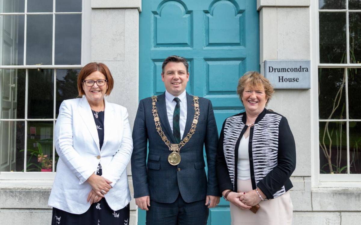 (L-R) Dr. Anne Looney, Lord Mayor Paul McAuliffe and Dr. Trudy Corrigan