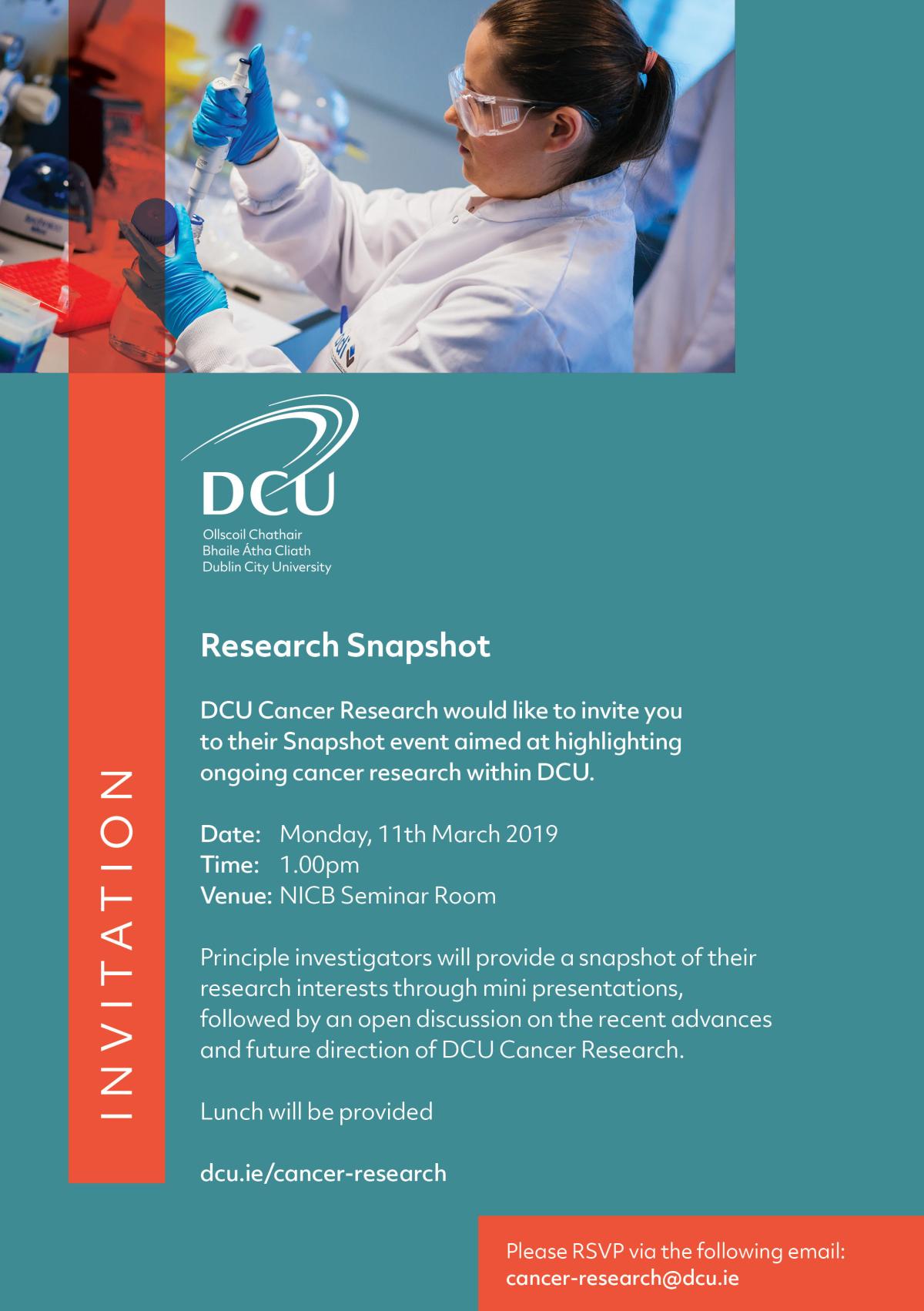 DCU Cancer Research Snapshot 11th March
