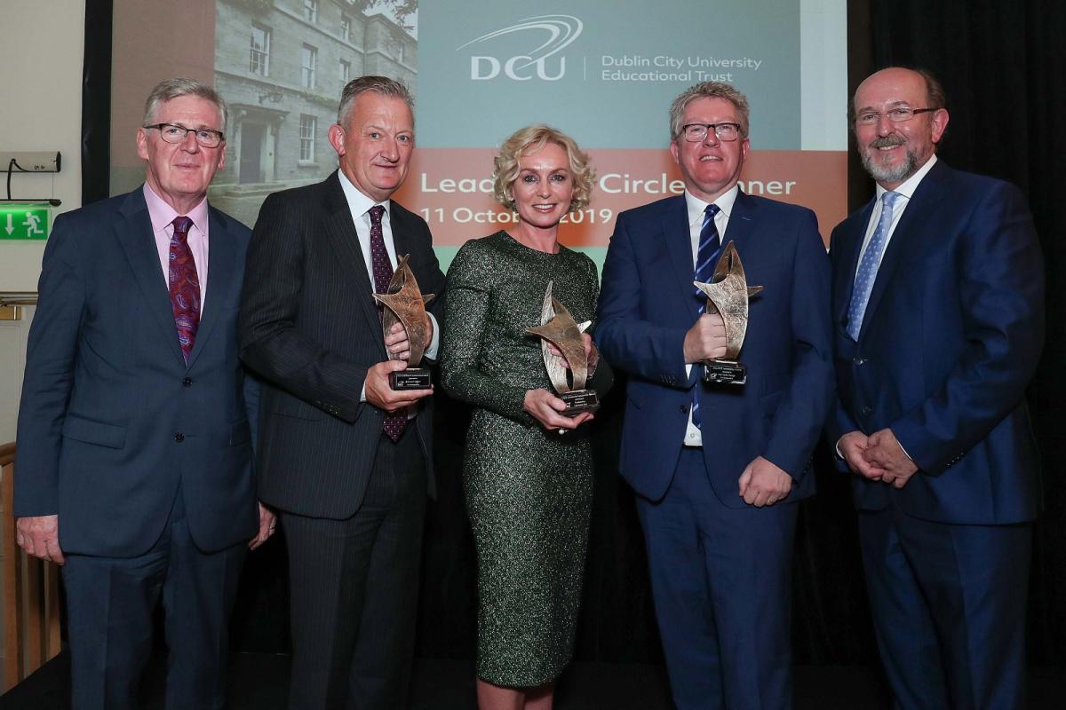 Vodafone, Michael Dwyer and Daire Keogh recipients of DCU Leadership Awards