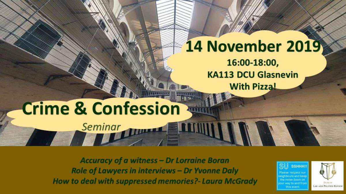 Crime and Confession Seminar