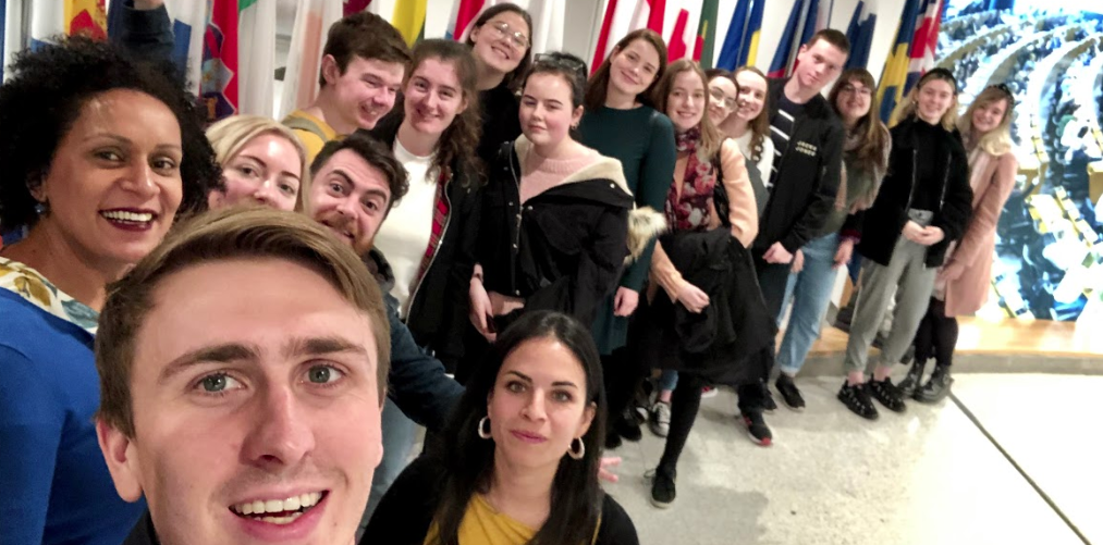 DCU Applied Language students - 2019 EU Field trip