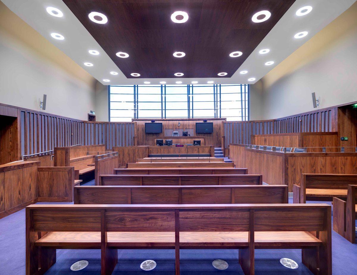 Criminal Courts of Justice Dublin courtroom