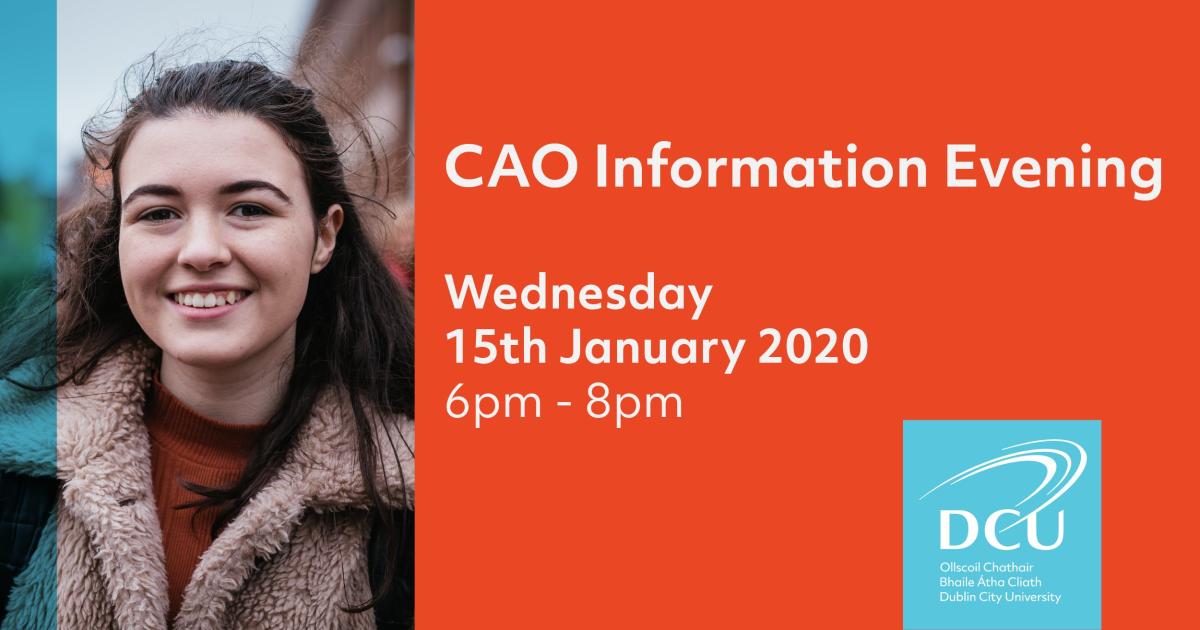 CAO Information Evening: Wednesday 15th January