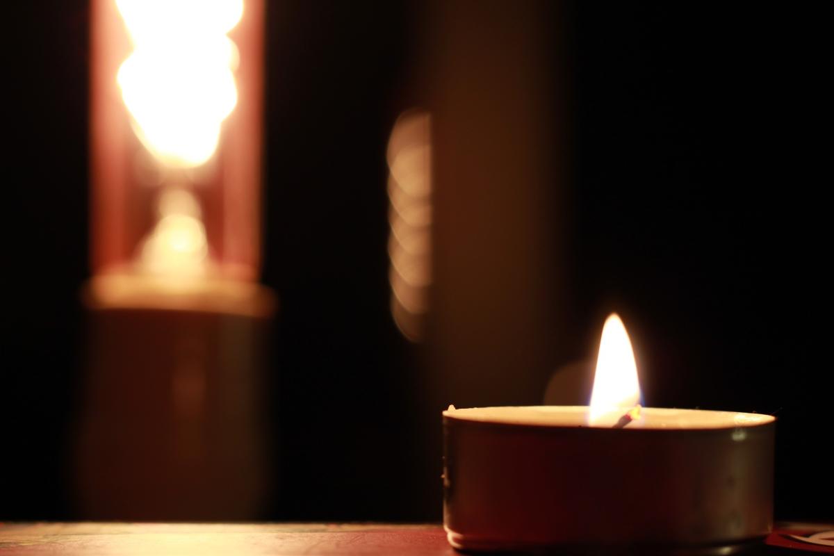 Picture of candle representing Lent