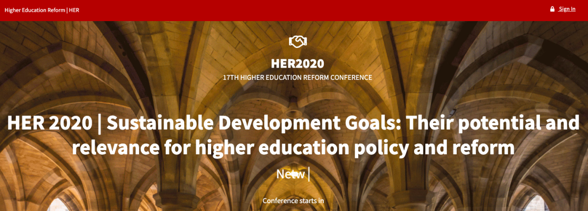 Call for Papers - 17TH HIGHER EDUCATION REFORM CONFERENCE