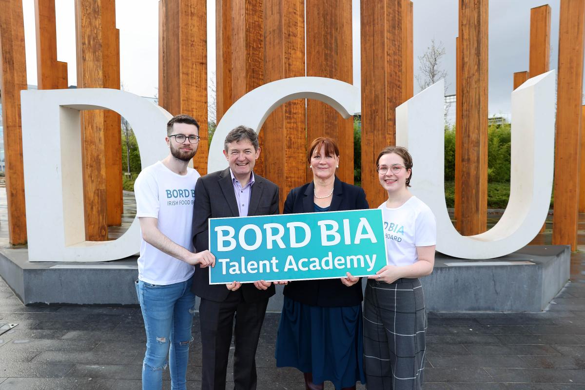 (L-R) James McDonald, Michael Murphy, Professor Anne Sinnott and Keeva Farrelly