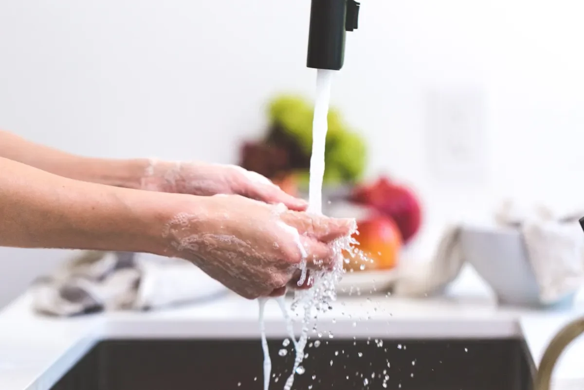 Wash hands thoroughly