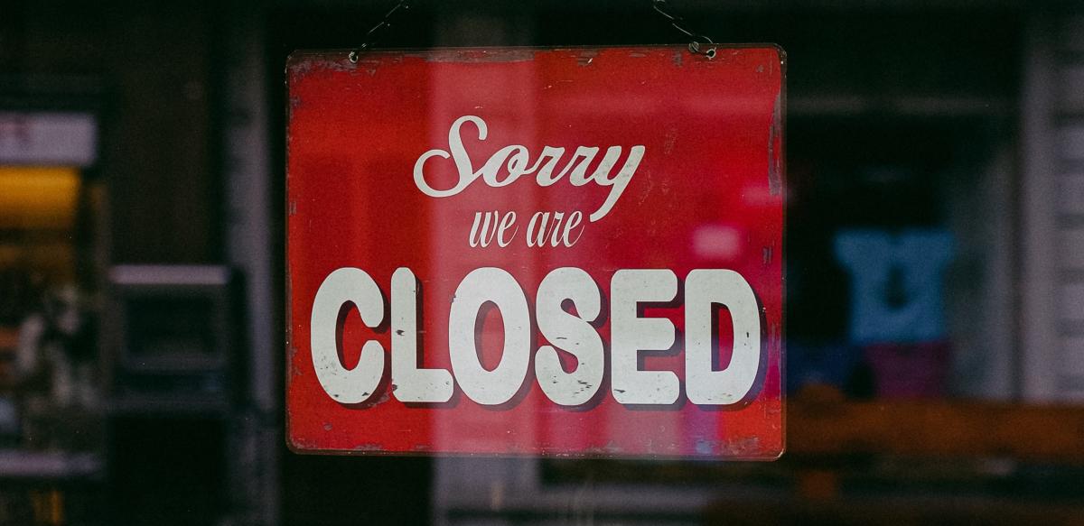 Sorry we're closed