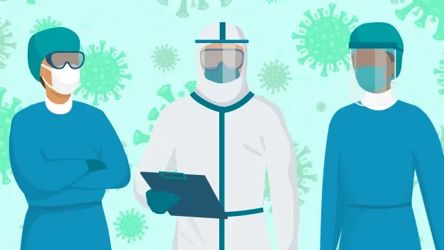 Health Care Workers with PPE