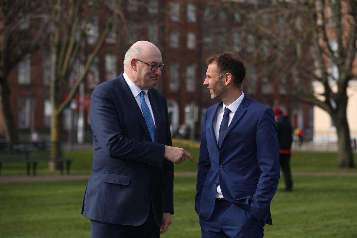 European Commissioner for Trade, Phil Hogan and DCU National Centre for Family Business Director Eric Clinton