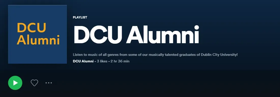 DCU Alumni Spotify Playlist