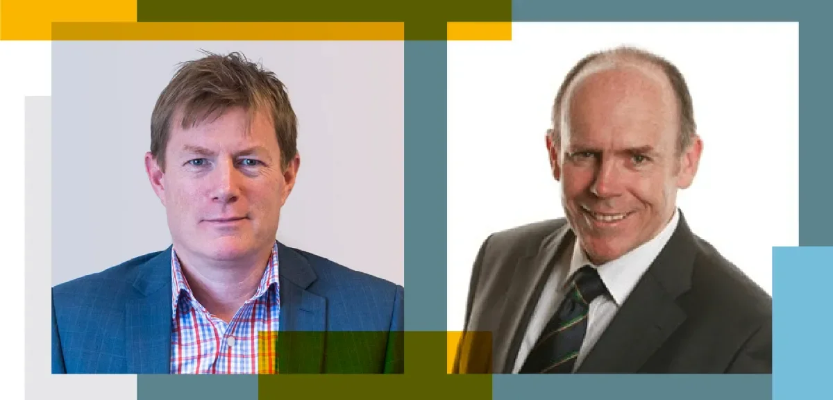 Irish School of Motoring CEO, Karl Walsh, and innovation leadership expert Dr Peter Robbins of DCU Business School