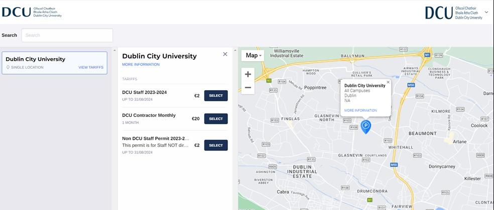 Screenshot showing parking permit system for obtaining permit in Step 5
