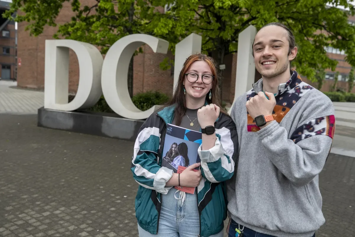 An image illustrating the 2023 FLOURISH micro-credential featuring two students
