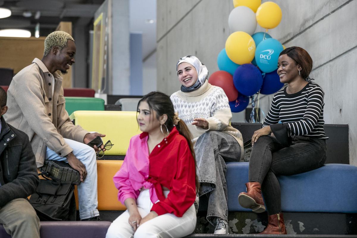 Students in the U Centre on DCU's Glasnevin campus