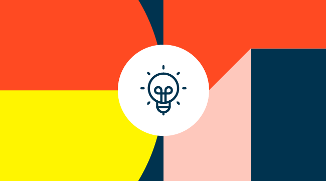 Shows faculty symbols with icon illustrating lightbulb