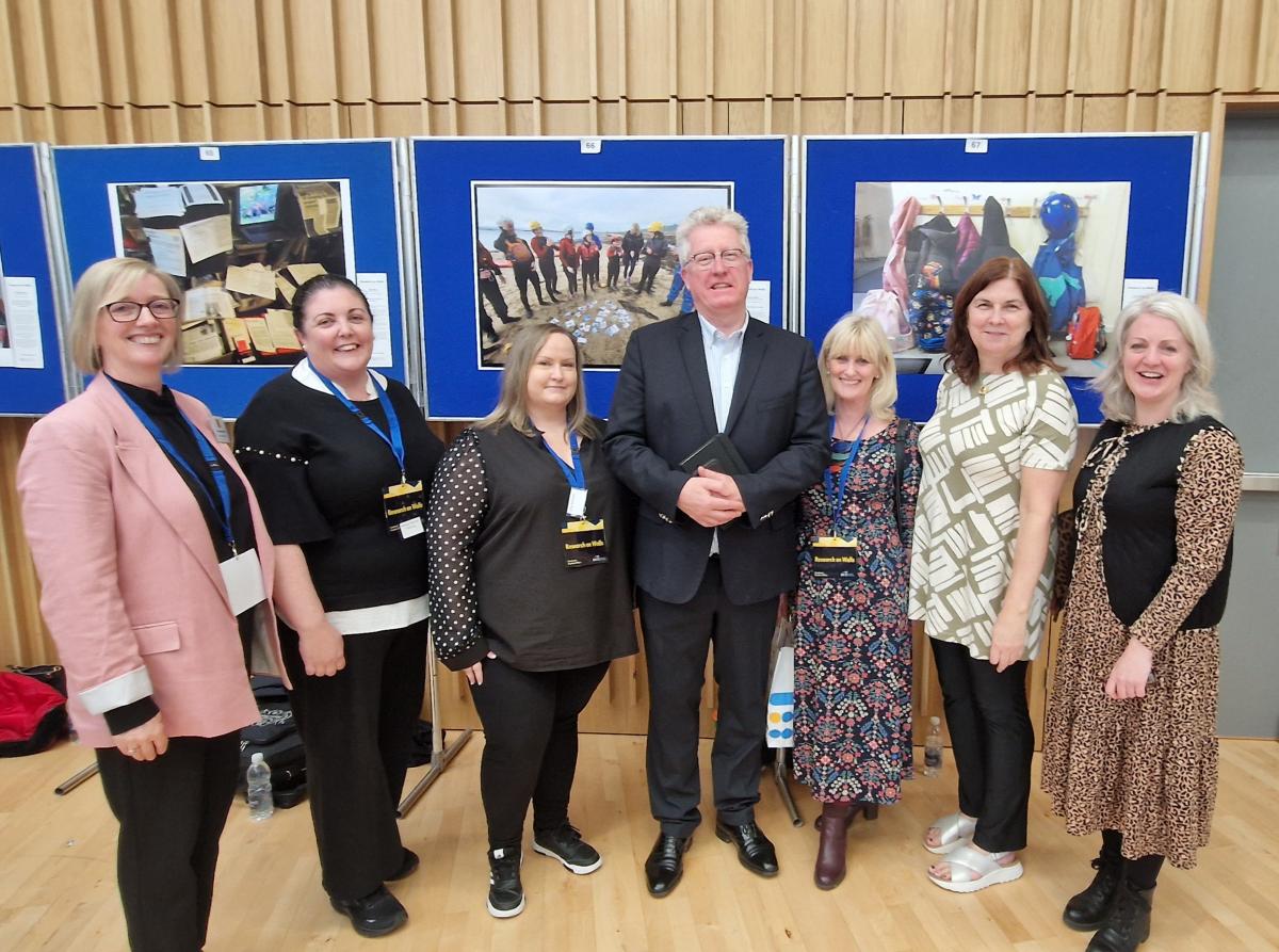 From L to R: Prof. Sharon O'Brien, Aisling Murray Fleming, Orla Mooney, Prof Daire Keogh, Evelyn Waters, Dr Lisa Keating, Marcella Bannon