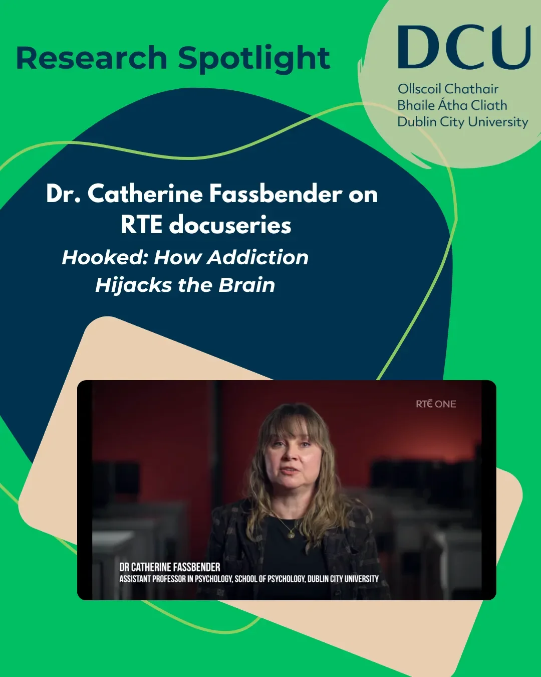 Image of Dr Catherine Fassbender on RTE Docuseries