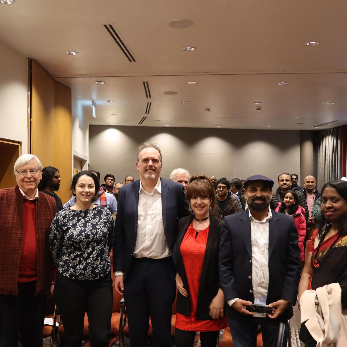 A photo of Philip McDonagh and other attendees