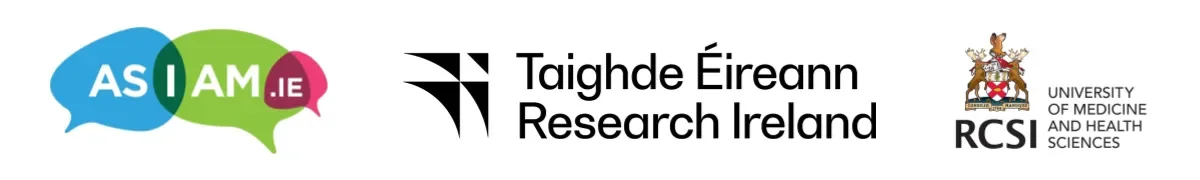 As I Am.ie, Research Ireland, RSCI Logos