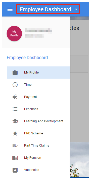 CorePortal dashboard