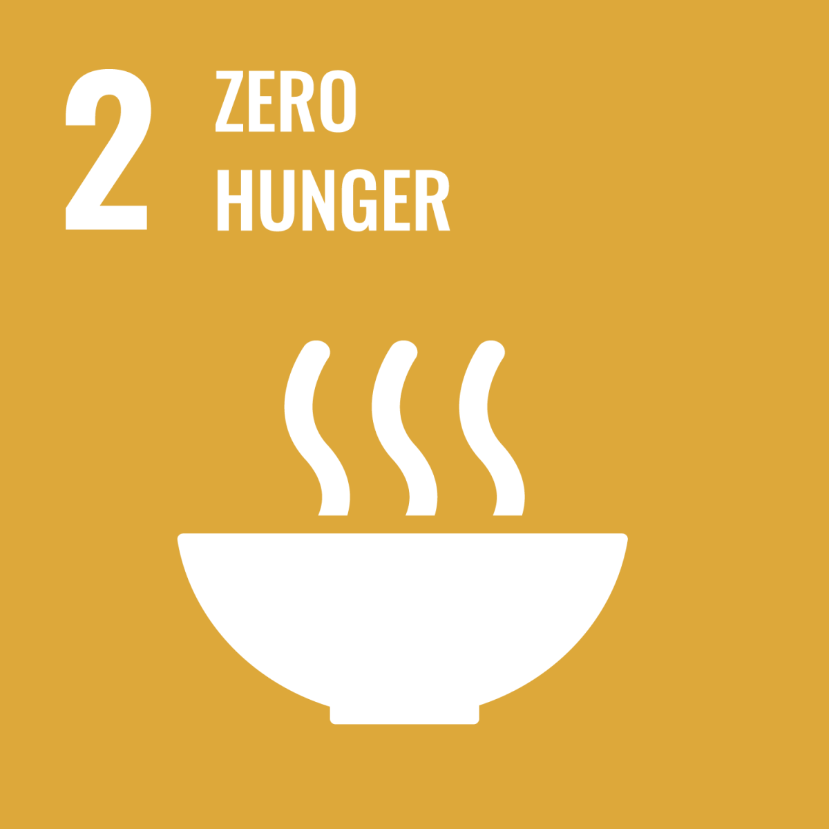 Shows UN SDG 2 - Zero Hunger