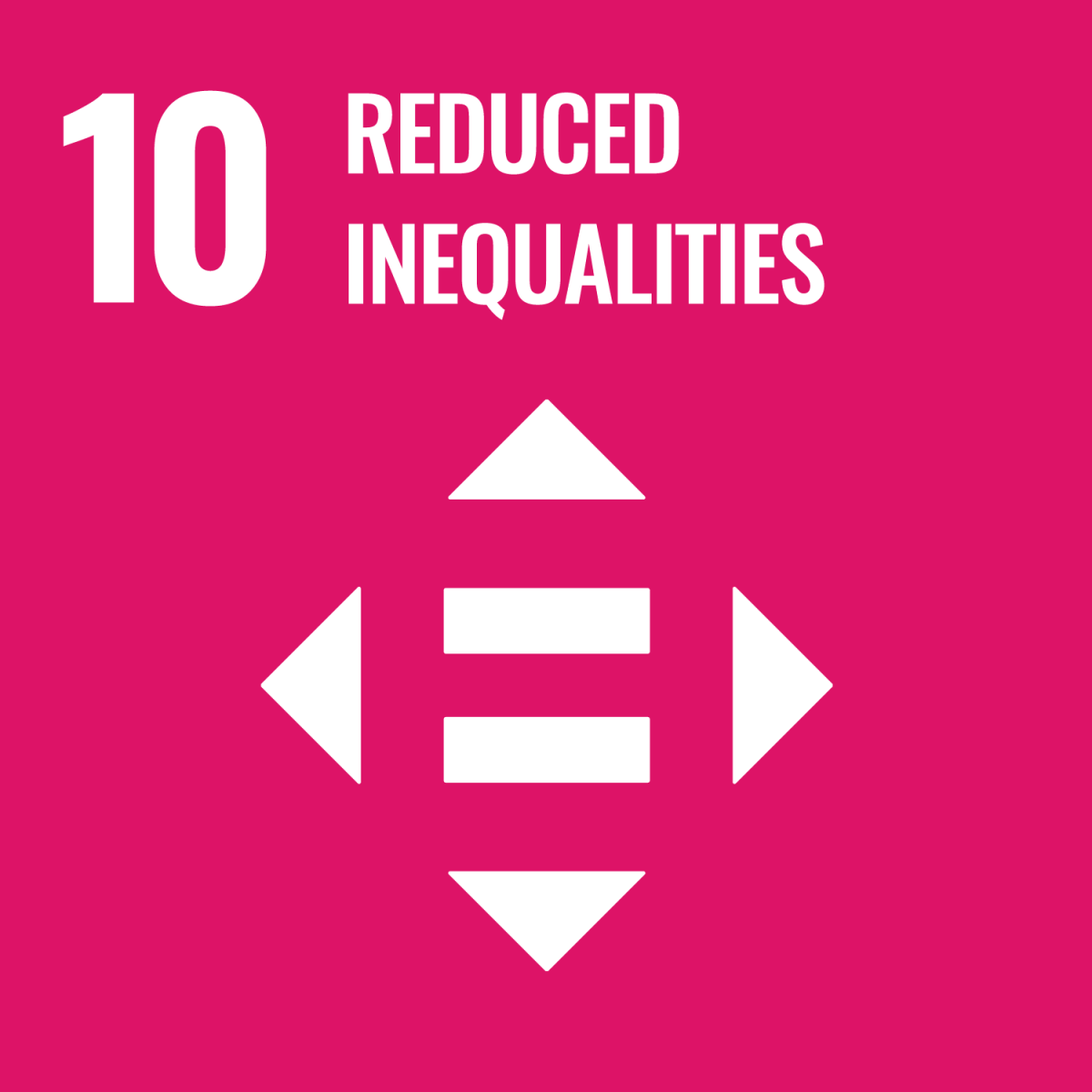 Shows UN SDG Reduced Inequalities