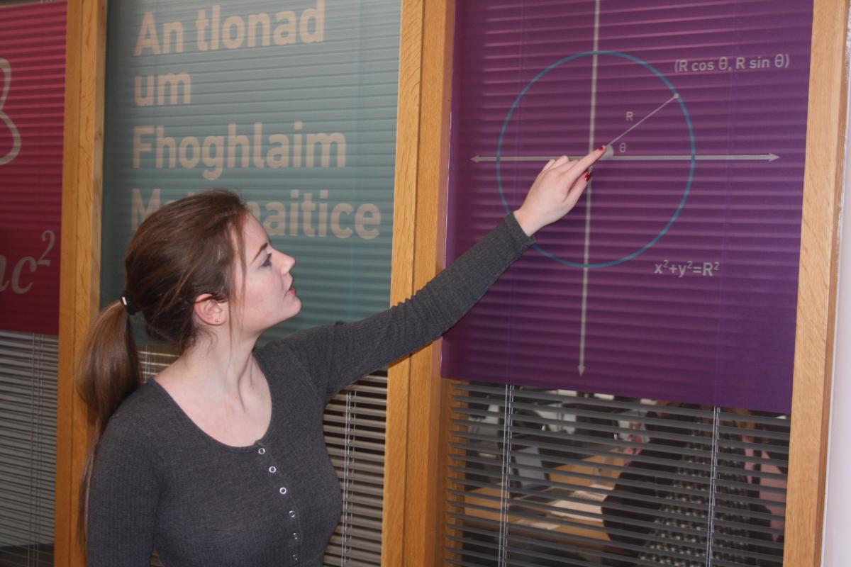 Fourth year actuarial mathematics student, Olivia McLoughlin 