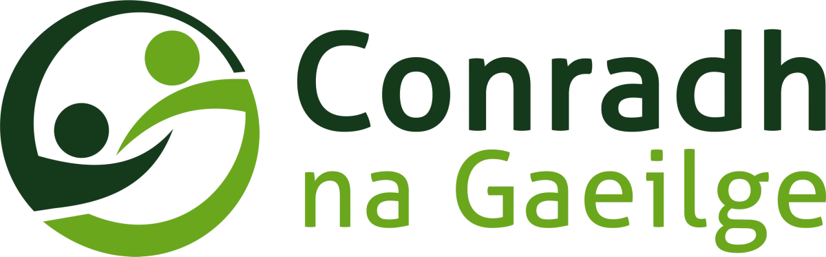 Conradh na Gaeilge text and logo